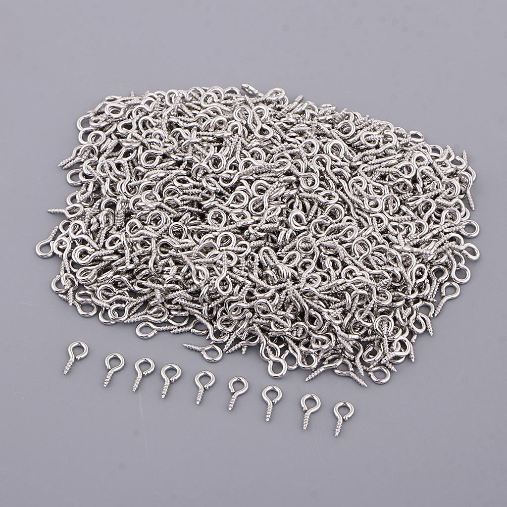 200//600pcs Clay Accessories Screw Eye Pin Peg Crafts Beads DIY Jewelry Making