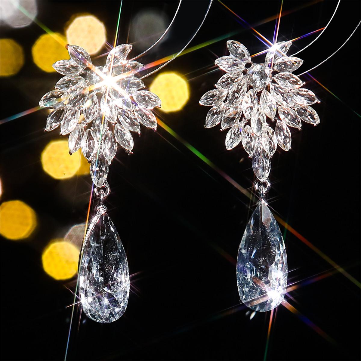 

Роскошные женские серьги с кристаллами «Темперамент», персонализированные преувеличенные серьги, аксессуары к платью