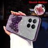 For Xiaomi 15T Pro Case with Cute Butterfly Stand Luxury Slim Gradient Clear Plating Glitter Girls for Xiaomi 15T Back Cover