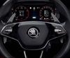1pcs 3D 42mm 43mm Car Emblem Steering Wheel Center Badge Sticker Decal Styling Auto Accessories For Skoda