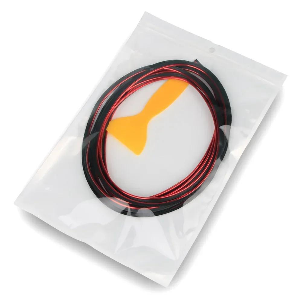 Auto-Zierleisten Streifen DIY Flexibel Kratzfest Linien 5m Dekorationsstreifen Armaturenbrett Auto-Styling Zubehör 202 Für Ein Set