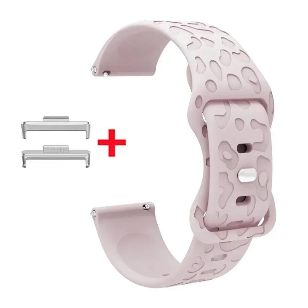 Für Huawei Watch Fit 4/3 Armband Leopardenmuster-Riemen Für Huawei Fit 4 pro Silikon Graviertes Band Armband Austauschbares Uhrenarmband
