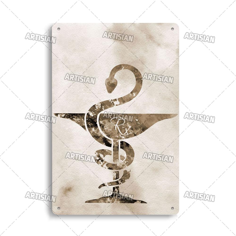 Placca Metallica Artigianale Clinica Dentista Cartello in Latta Anatomia Piatto Decorativo Medico Ospedale Chirurgia Dente Organo Ossa Nervo Cervello