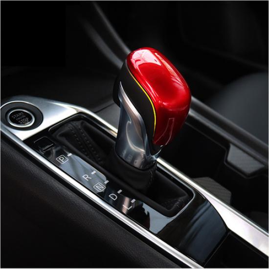 Red Gear Shift Knob Cover Trim For Nissan Kicks 2017 2018