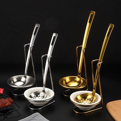 Stainless Steel Ladle and Spoon Holder Rack for Dining Rooms or Hotels