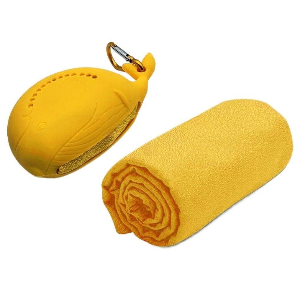 New Microfiber Quick Dry Fitness Cool Towel Mini Silica Gel Quick Drying Towel Towel Silicone Bag Summer