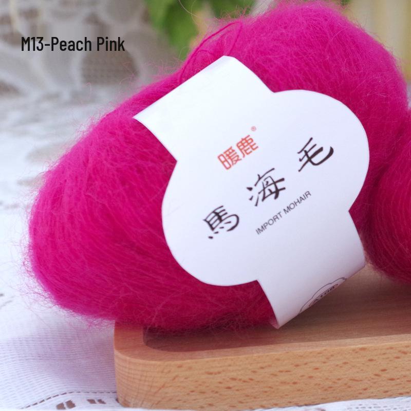 Sea Horse Wool Mohair Angora Long Pile Yarn - Fine, Small, Hot Selling