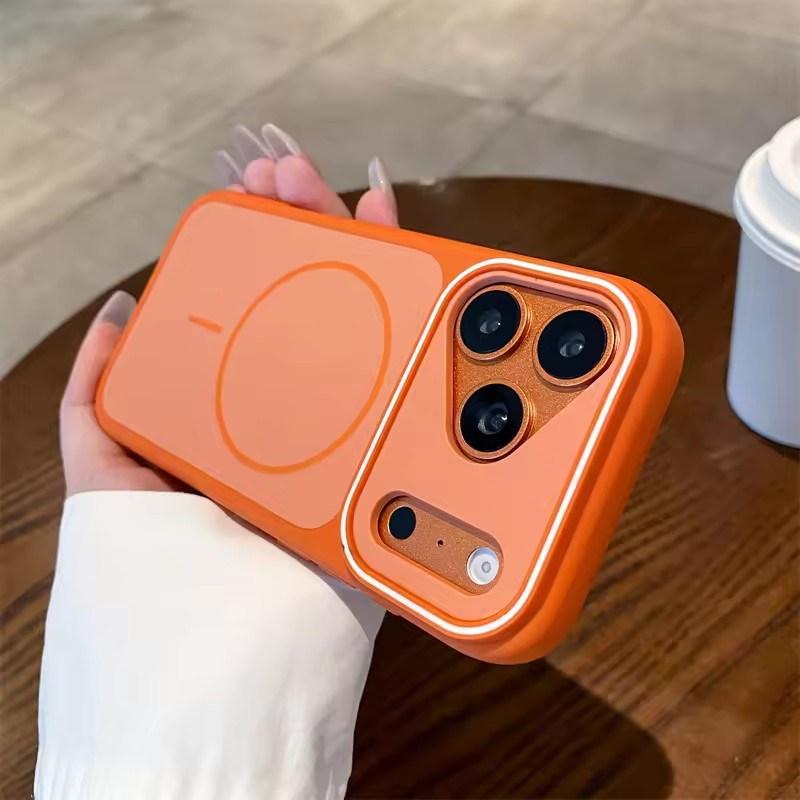 Luxe Mat Draadloos Opladen Magnetisch Voor Magsafe Hoesje Voor Apple iPhone 17 Air 16 15 14 Plus 13 12 Pro Max 11 Schokbestendige Cover