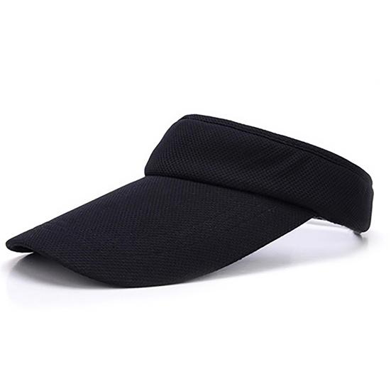 Sonnenhut Verstellbar Atmungsaktiv Damen Baumwolle Visor Cap für Tennis