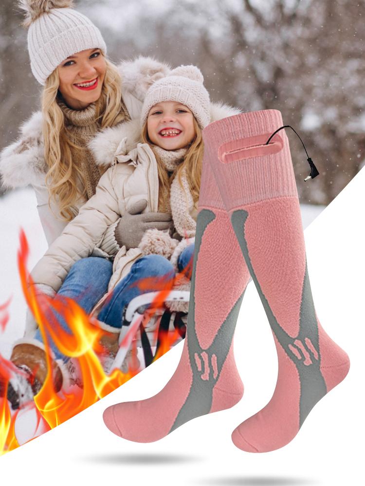 Elektrisch beheizte Socken Elektrische Heizsocken Schnellheizung Akkubetriebene Heizsocken Thermische Fußwärmer zum Angeln Radfahren Jagen