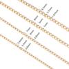 5 Yards/Roll Golden Silver Color Aluminium Twist Chains O-Shaped Chain for DIY Bracelet Necklace Jewelry Making Bag Accessories