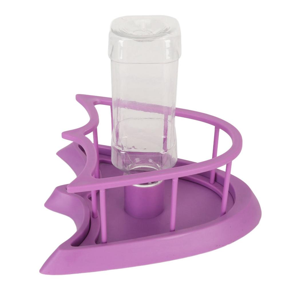 Automatic Reptile Water Feeder Safe Purple Fence Reptile Water Drinker Dispenser with Bottle for   Reptile Supplies