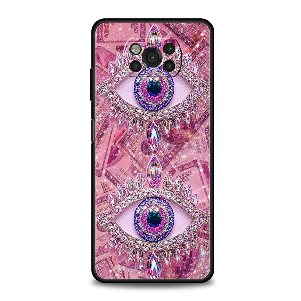 Fashion Eyelashes Eyes Phone Case Cover for Xiaomi Poco F7 Ultra F6 F5 F4 F3 X6 X5 X4 X3 NFC C51 C55 M4 GT 5G Soft TPU Shell