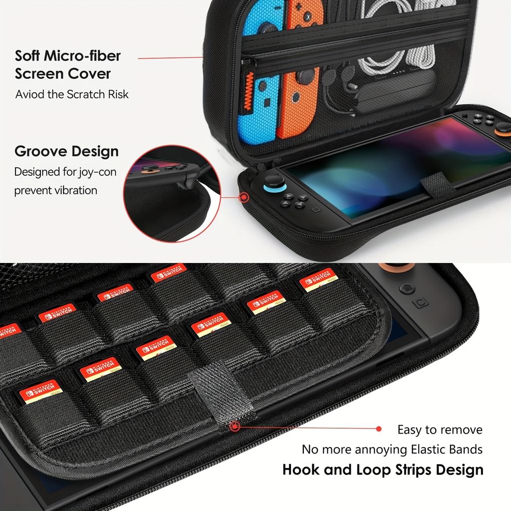 Carrying Case for Switch 2 Model(2025), Portable Carrying Travel Game Bag for Switch 2 Accessories Holds 12 Game Cartridge