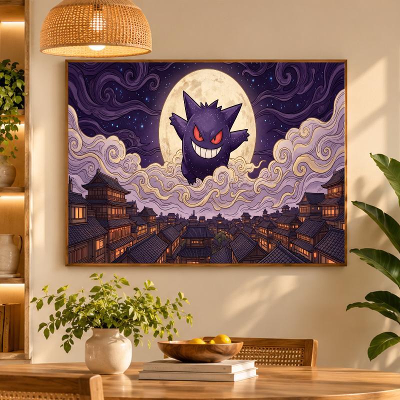 5D Diamond Painting Gengar DIY Full Drill Diamond Art Kit Home Decoration