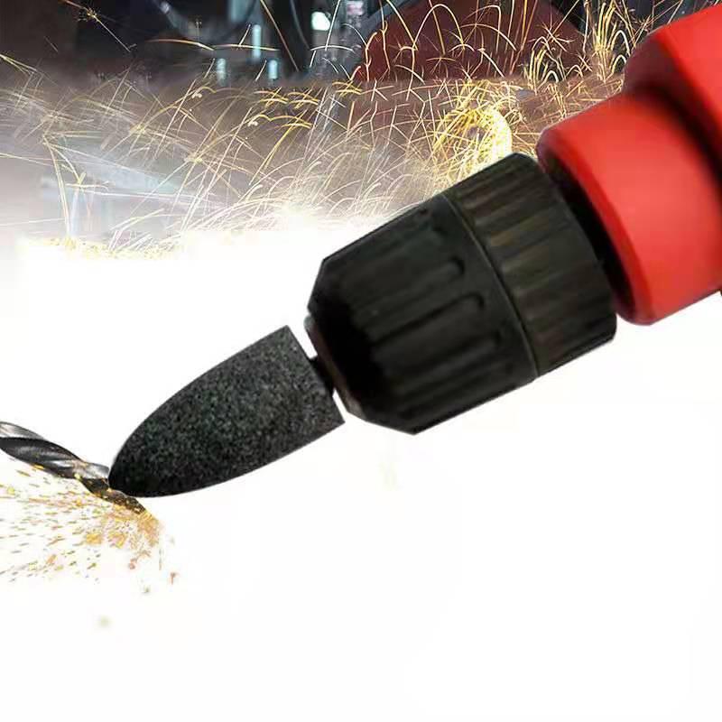 Schleifscheibenkopf für Bohrmaschine mit Griff – Zylindrisch & Konisch, 6mm Schaft, Schleifstein