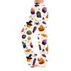Women's Halloween Print Elastic Waist Drawstring Pajama Pants for Casual and Sleepwear