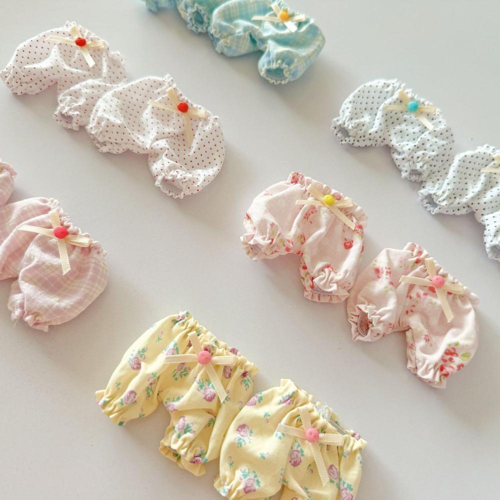 Small Fresh Cute Style Doll Clothes 10-15Cm Cotton Doll Shorts Doll Pants Handmade Doll Clothes Pants Accessories