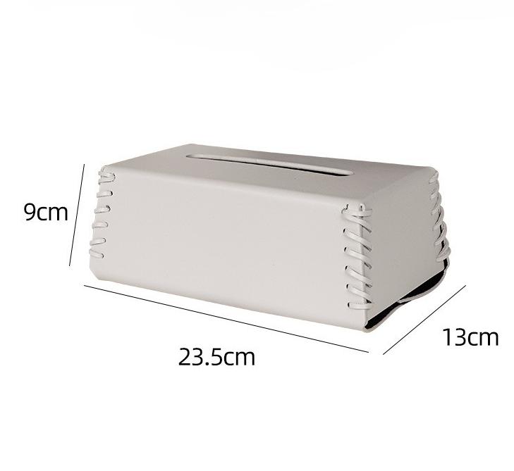 Ein Stück elegant gestaltete, handgewebte Taschentücherbox, ideal für den Einsatz in Essbereichen zu Hause, Wohnzimmern, Autoinnenräumen