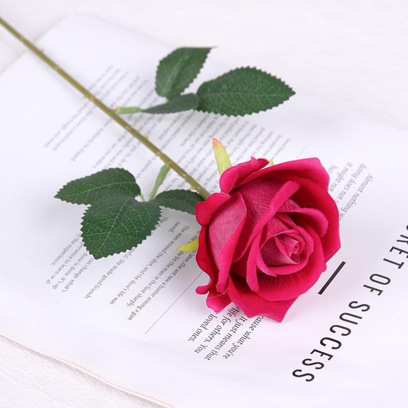 Artificial Rose, Single Hand Feel Velvet Rose, Waterfall Flower Wall, Home and Wedding Decoration Arrangement, Artificial Flower