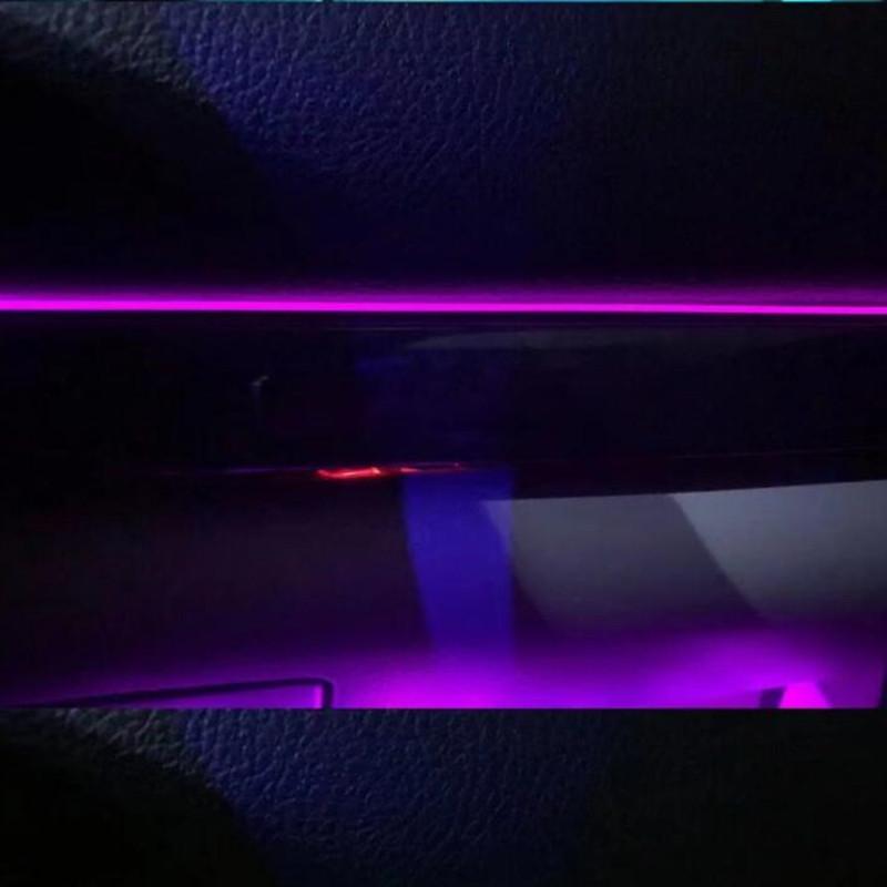Acrylic Optic Fiber Lights RGB Ambient Light Sound Control With 12V Cigarette Lighter Auto Interior Decorative Atmosphere