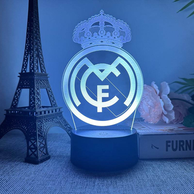 Wekity Led 3d Night Light Illusion Lamp 16 Colour Change Decor Lamp Gifts Kids