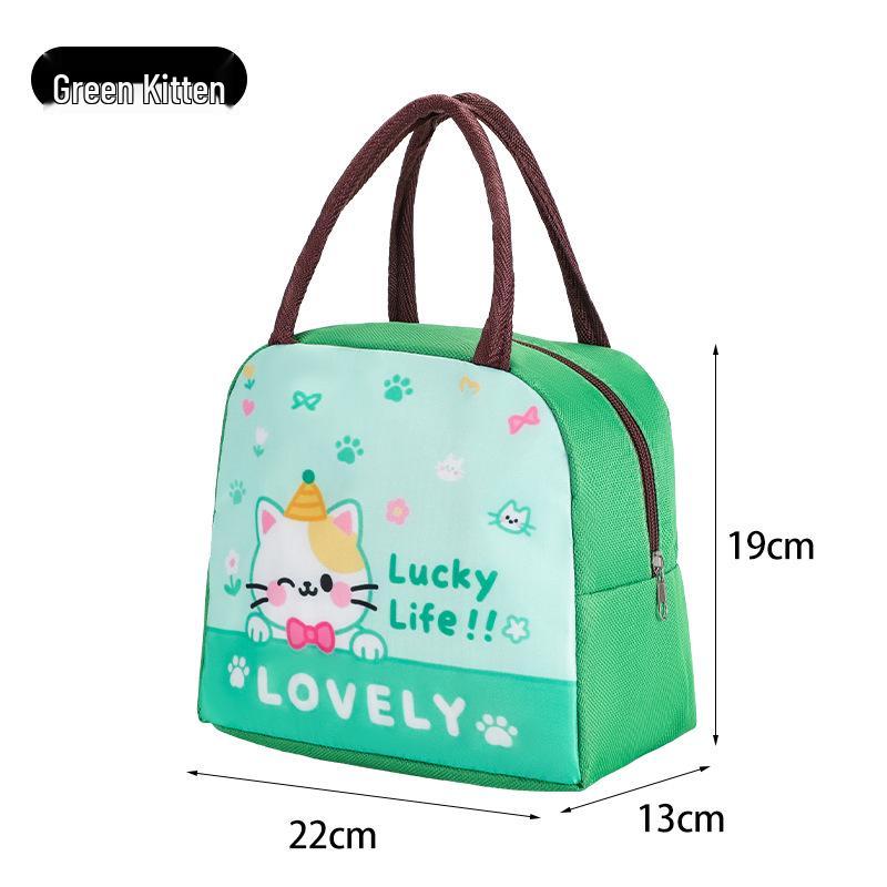 Cute Insulated Bento Bag: Cartoon Lunch Box for Kids and Office