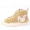 Pristine DIOR High Cut Sneakers B23 Rabbit Motif Shearling Beige Bore Women 37 Used