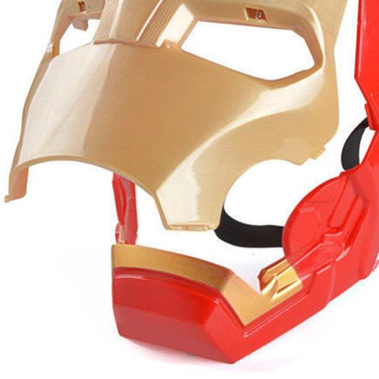 Lighting Effect Festival Masque Sounding Plastic Iron Man Masque Prop for Home