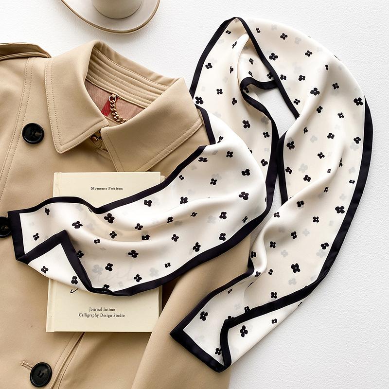 Skinny Neckerchief Long Hair Ribbons Scarfs Women Fashion Headbands Neck Scarves 13x110cm