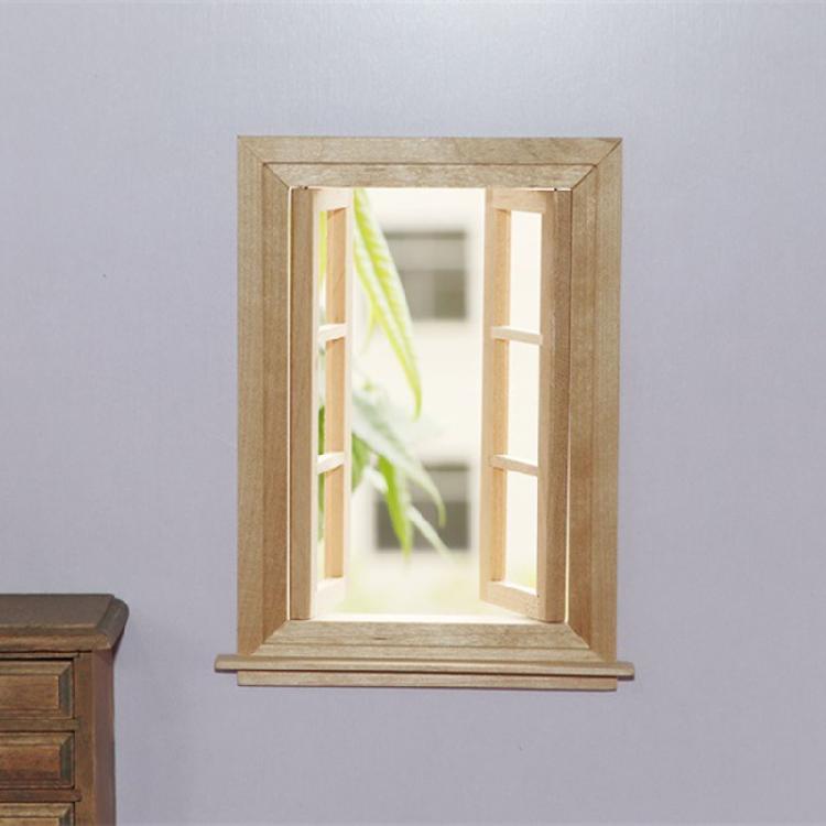 Wooden Dollhouse Mini Door Model Accessories Can Be Painted and Colored