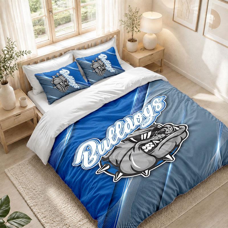 Bedding Set 1 Duvet Cover 2 Pillowcases Canterbury-Bankstown Bulldogs Print Bedroom Home Decoration