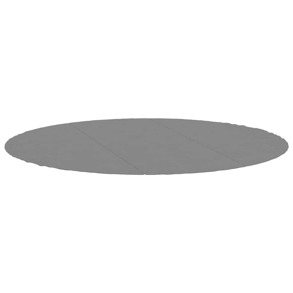 vidaXL Pool-Bodentuch Hellgrau Ø396 Cm Polyester Geotextil