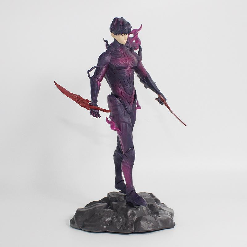 21cmsolo leveling animation characters Cheng Xiaoyu hunter form Jeglite knight action figure PVC series model boycollectiongifts
