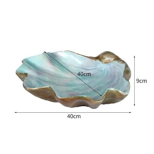 High End Shell Sashimi Plate Ice Plate Seafood Platter Salmon Sashimi Plate Dry Ice Artistic Conception Dish and Tableware