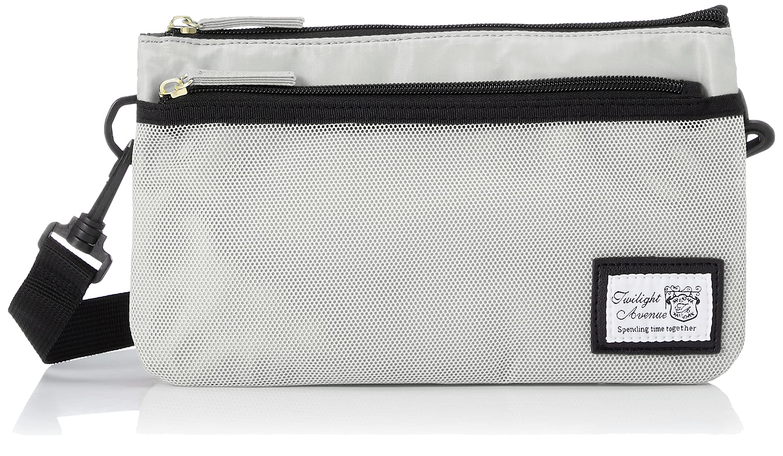 

Twilight Avenue Shoulder Bag, Double-Layered, Small, with Plenty of Pockets, Simple, Bag-in-Bag Design, Gray, 2212-9N26