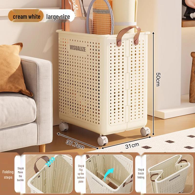 Wheeled Yoga Mat and Sports Gear Organizer Basket