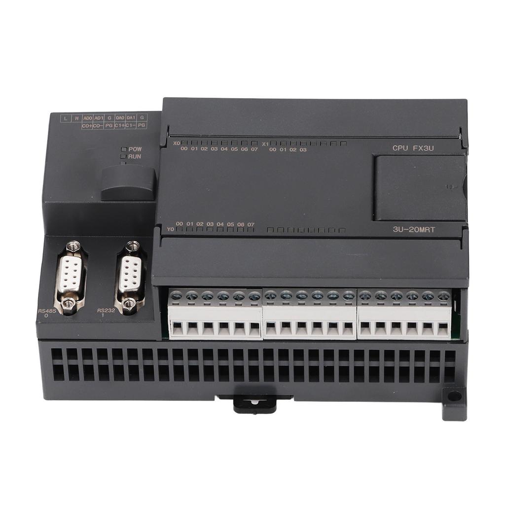 DC24V PLC Placa de controle Saída de relé Controlador lógico programável 12 em 8 saídas 2 vias 60K Contagem Cl