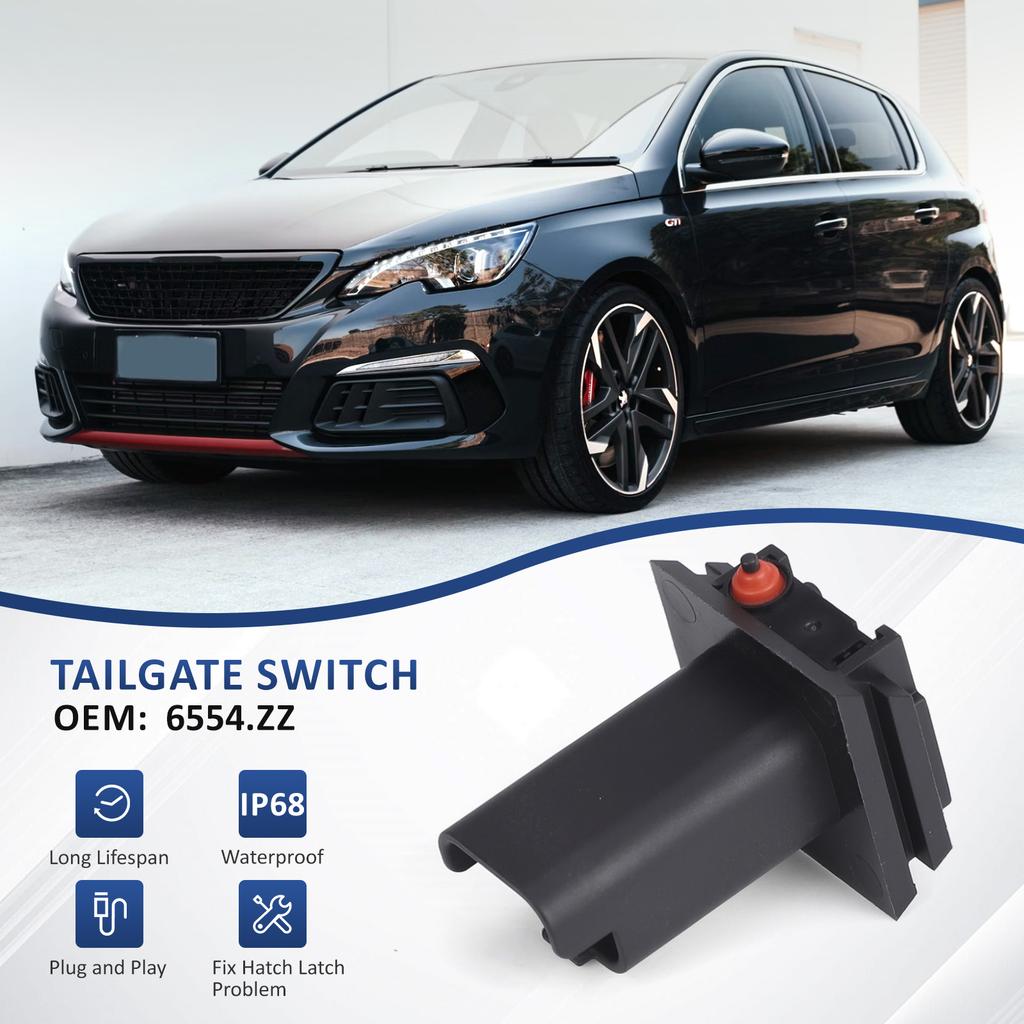 6554ZZ 6554.ZZ Rear Door Trunk Boot Tailgate Release Switch Handle Button Switch For Citroen C3 C4 Peugeot 206 207 307 308 5008