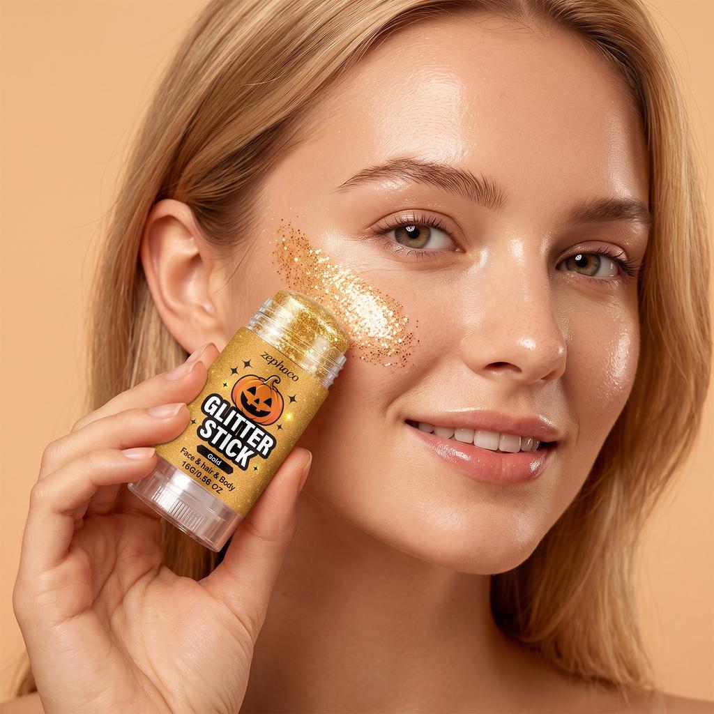 Halloween Shimmer Makeup Stick Gold Face and Body Glitter