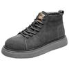 Fashion 2025 Designer Brand High Top Casual Shoes Winter Cotton Men's Business Short Boots Retro Brown Men's Leather Ankle Boots