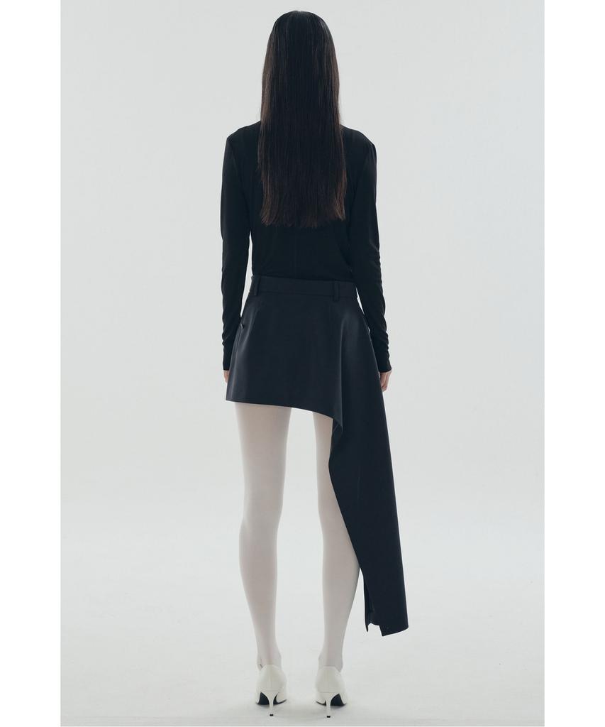 RECODE Asymmetric Draped Skirt_Rqkam25548Nyx