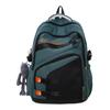 Men Travel Backpack Women Color Block Backpack Junior High School Student Schoolbag