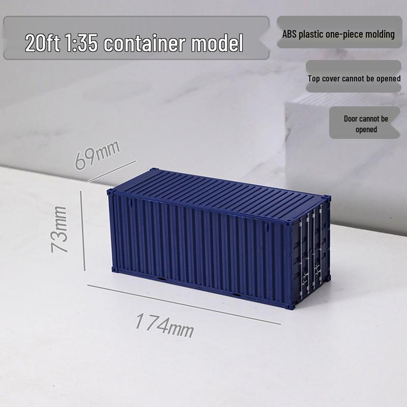 1:35 Scale 20ft Container Model Simulation, Customizable with Patterns and Text - Perfect Business Anniversary Gift