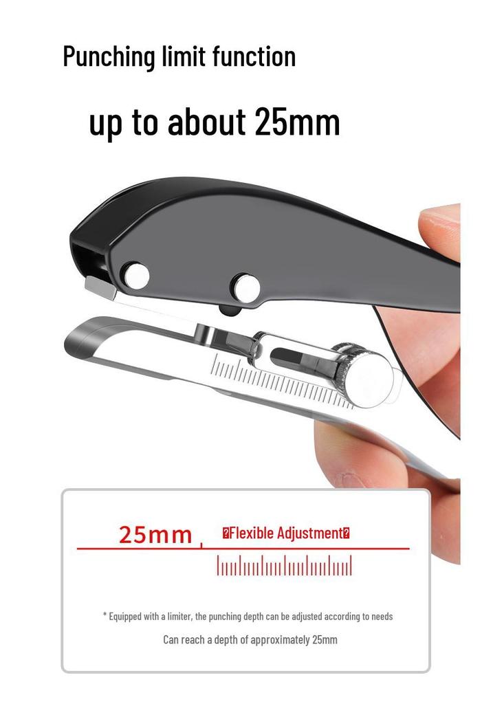 4mm Student Handheld Hole Punch Pliers for Paper and PVC Cards