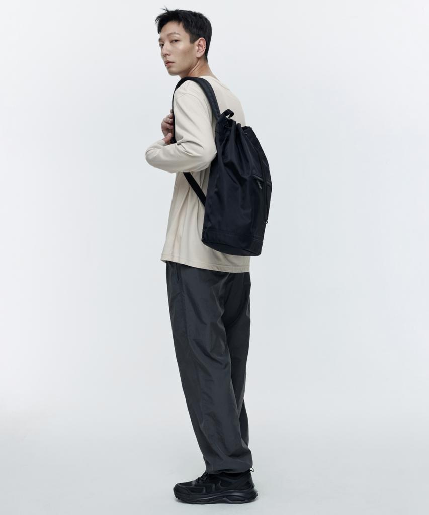 MUSINSA STANDARD Nylon Wide String Pants [Gray]