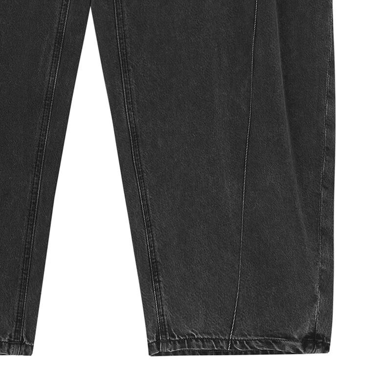 CROQUIS Men's Denim Curved Leg Pants