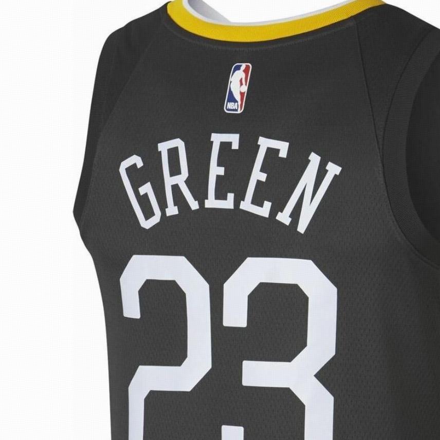 Nike NBA Fan Edition Golden State Warriors Draymond Green #23 Jersey Men Tops Black 877205-064