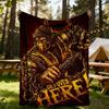 1 buc. Pătură de exterior Mortal Kombat, Flanelă ușoară, Moale și călduroasă, Utilizare pe tot parcursul anului pentru canapea
