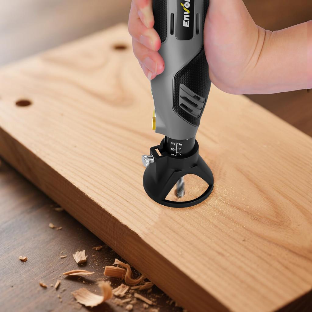 Enventor 130W Mini Router AC100V DIY Tool Kit with Compact and Overload and Rotation for and Compact and Ideal for and Pen, 6-Speed Controls,